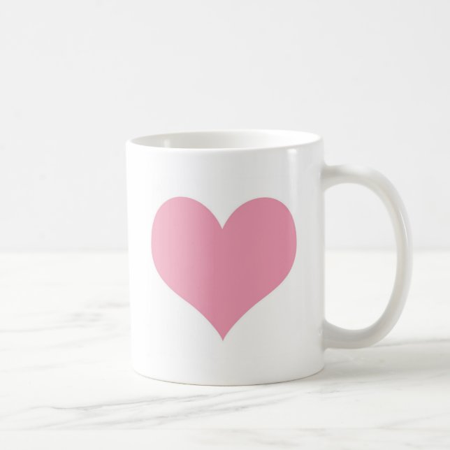 Big Pink Liebe Herz Kaffeetasse (Rechts)
