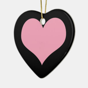 Big Pink Liebe Herz Keramikornament