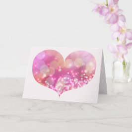 Big Pink Sparkling Herz | Geburtstagskarte Karte