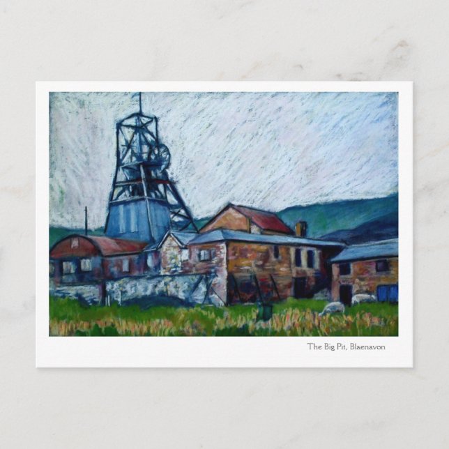 'Big Pit, Blaenavon' Postcard Postkarte (Vorderseite)