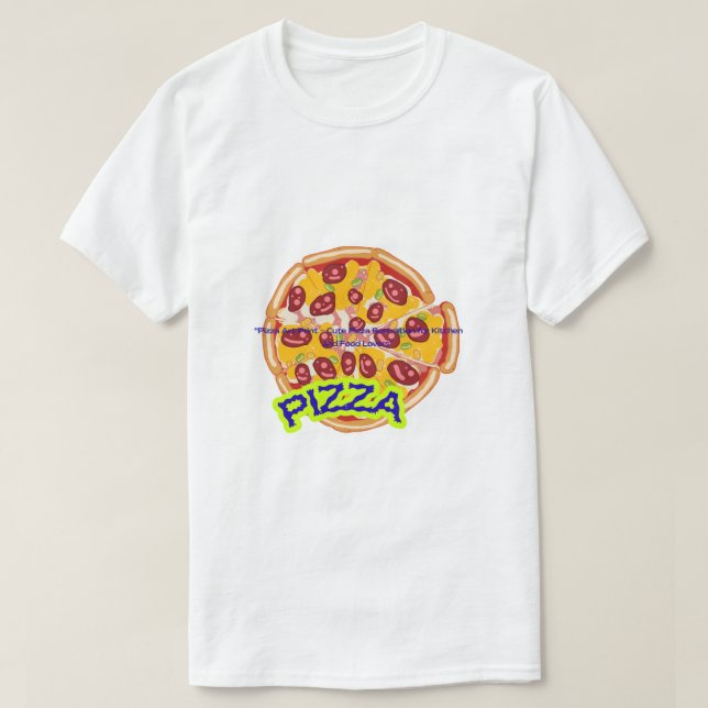 Big Pizza Art – Cheesy Slice Illustration for Food T-Shirt (Design vorne)
