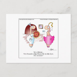 BIG PIZZA PIE Postcard bis April McCallum Postkarte