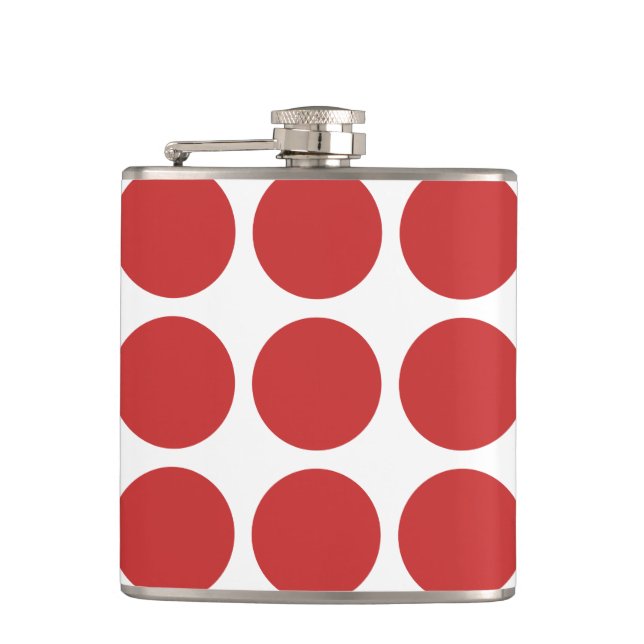 Big Polka Dots Flask Flachmann (Vorderseite)