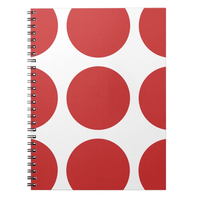 Big Polka Dots Notebook Notizblock (Vorderseite)