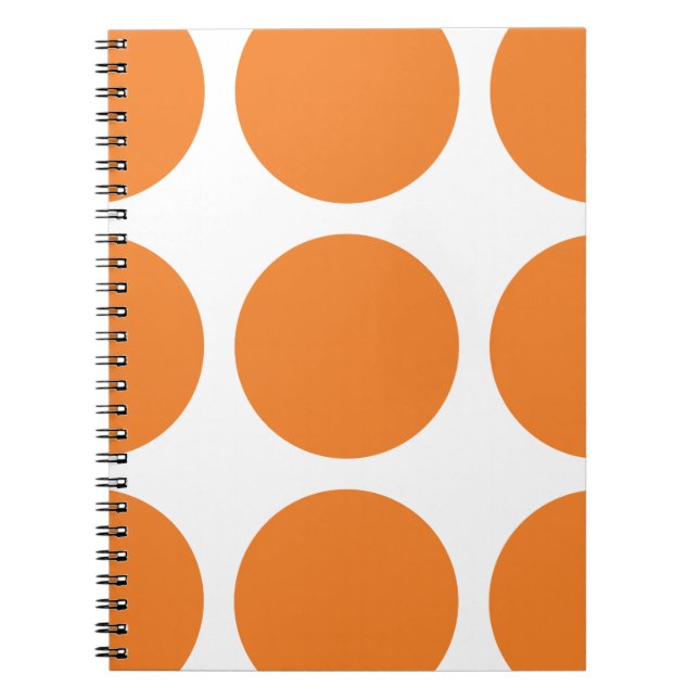 Big Polka Dots Notebook Notizblock (Vorderseite)