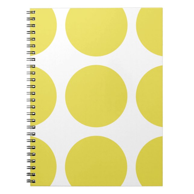 Big Polka Dots Notebook Notizblock (Vorderseite)