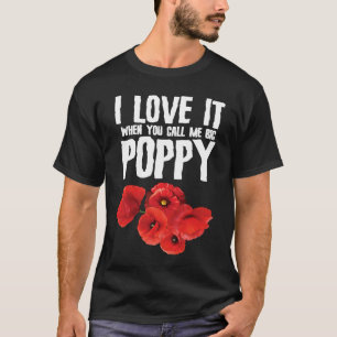 Big Poppy Blume Blumendesigner Florist Pub T-Shirt