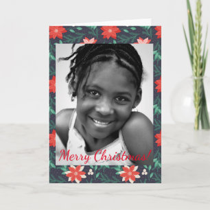 Big Red and White Christmas Poinsettias Foto