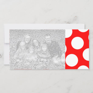 Big Red and White Polka Dots