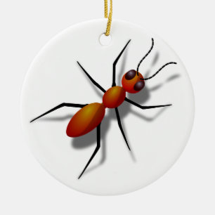 Big Red Ant Keramikornament