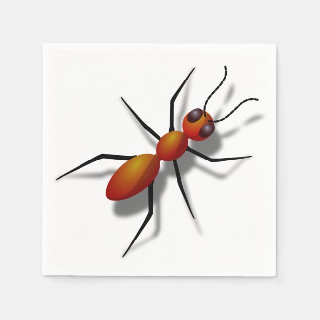 Big Red Ant Serviette (Vorderseite)