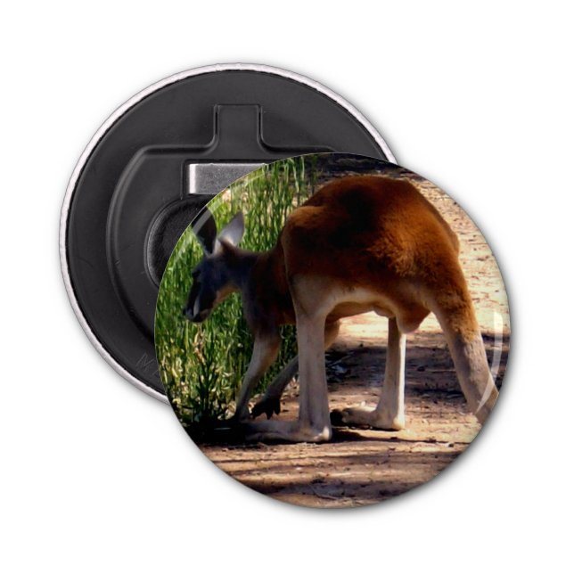Big Red Australian Kangaroo Magnetic Bottle Opener Flaschenöffner (Vorderseite)