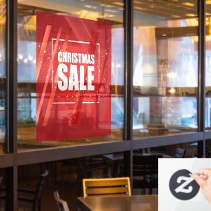 Big Red CHRISTMAS SALE Window Cloning Fensteraufkleber