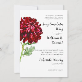 Big Red Chrysanthemum Einladung