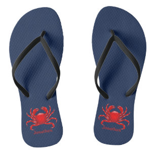 Big Red Crab zurück zur Schule Dorm Essentials Flip Flops