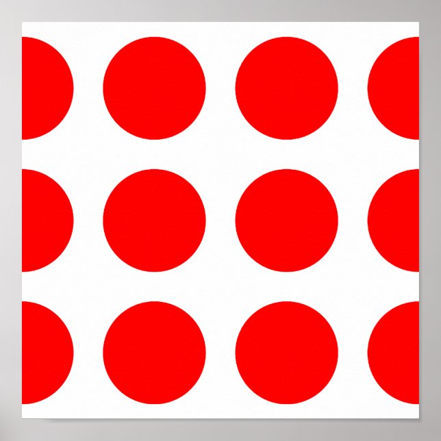 Big Red Dots Poster (Vorne)