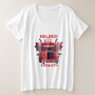 BIG RED DRAGON GROßE GRÖßE T-Shirt