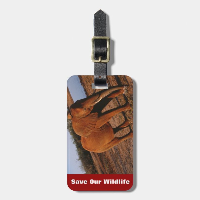 Big Red Gepäckanhänger (Vorderseite vertikal)