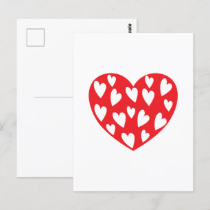 Big Red Heart Card Postkarte