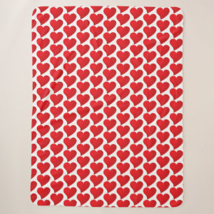 Big Red Heart, Liebe, weißer Valentinstag Sherpadecke