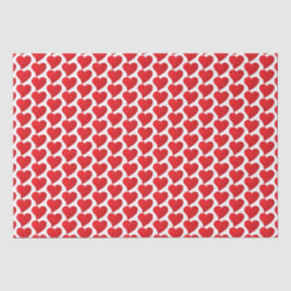 Big Red Heart, Liebe, White Valentine Tagesgeschen Seidenpapier