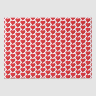Big Red Heart, Liebe, White Valentine Tagesgeschen Seidenpapier