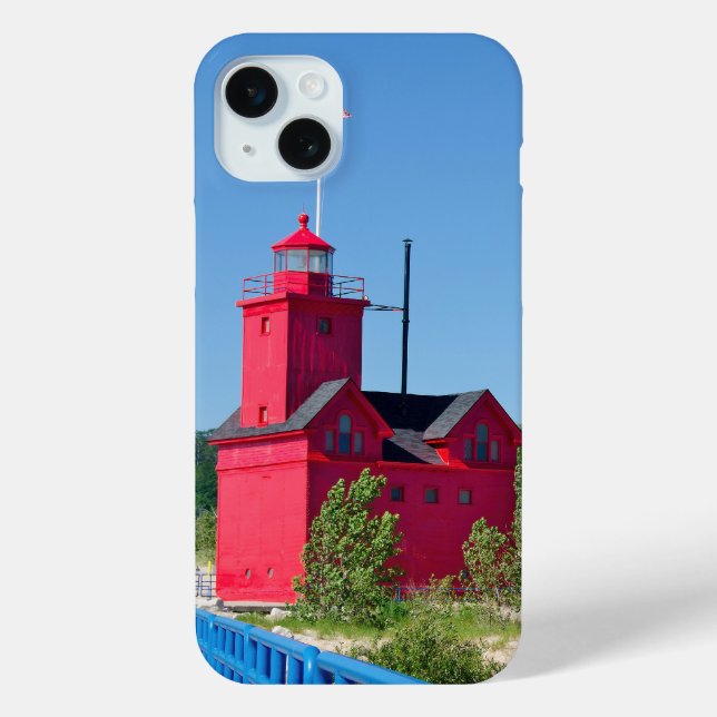 Big Red Lighthouse Case-Mate iPhone Hülle (Rückseite)