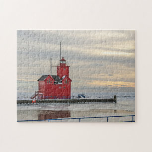 Big Red Lighthouse in Holland MI - 252 Stück Puzzle
