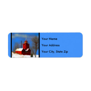 Big Red Lighthouse Malerei - Originelle Kunst