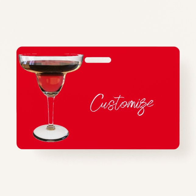 Big Red Margarita Cocktail Drink Thunder_Cove Ausweis (Vorderseite)