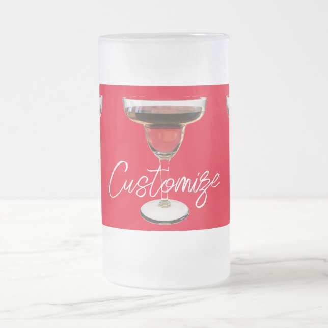 Big Red Margarita Cocktail Drink Thunder_Cove Mattglas Bierglas (Mittel)