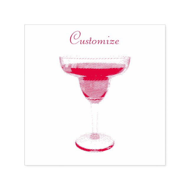 Big Red Margarita Cocktail Drink Thunder_Cove Permastempel (Design)