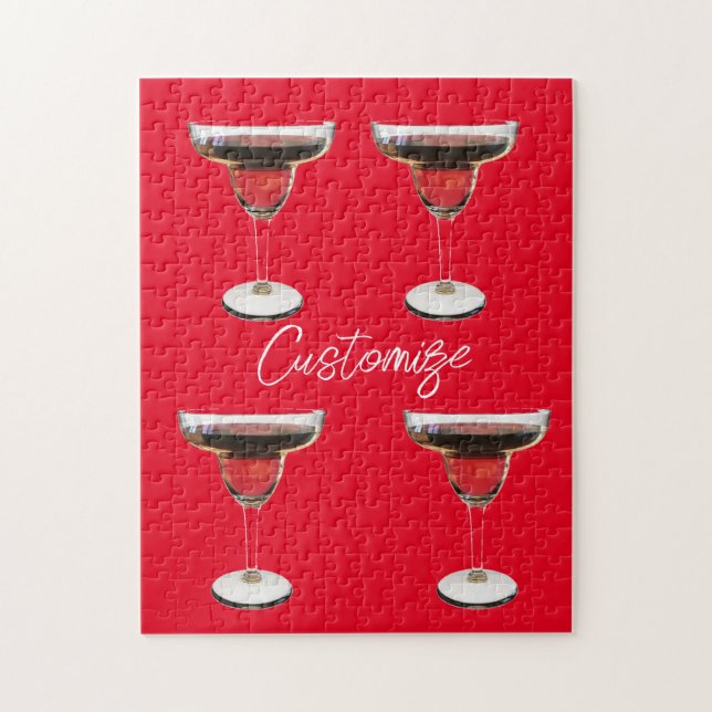 Big Red Margarita Cocktail Drink Thunder_Cove Puzzle (Vertikal)