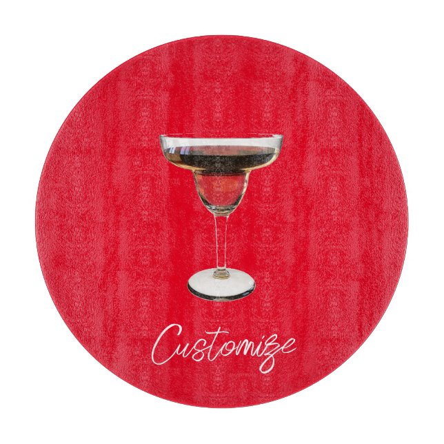 Big Red Margarita Cocktail Drink Thunder_Cove Schneidebrett (Vorderseite)