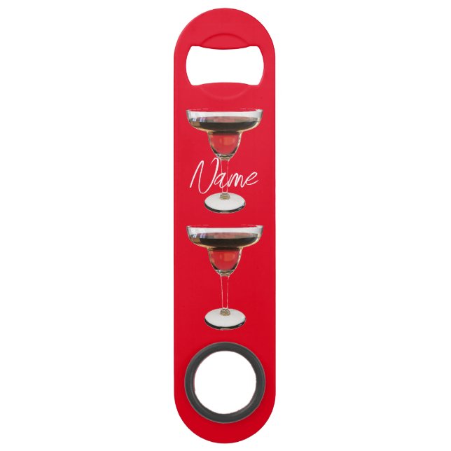 Big Red Margarita Cocktail Drink Thunder_Cove Speed Flaschenöffner (Vorderseite)