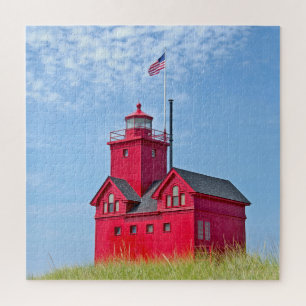 Big Red Michigan Lighthouse Puzzle