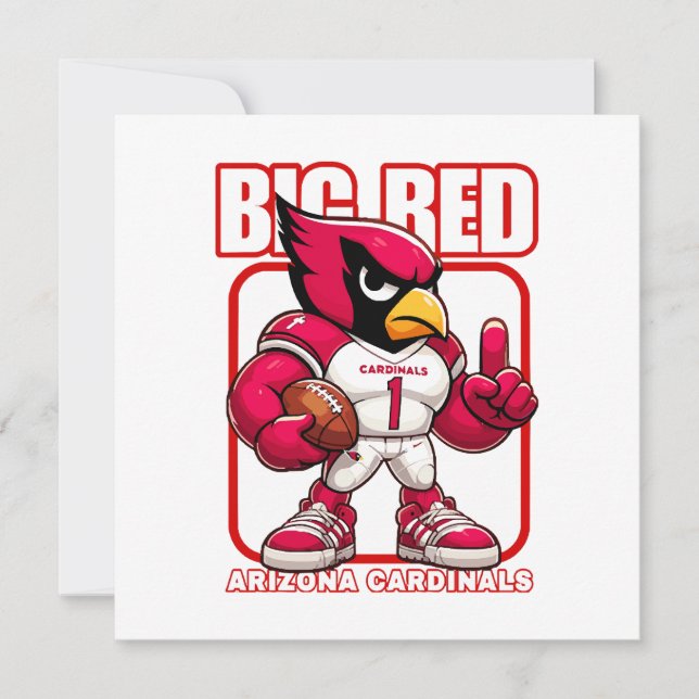 Big Red No 1 Einladung (Vorderseite)