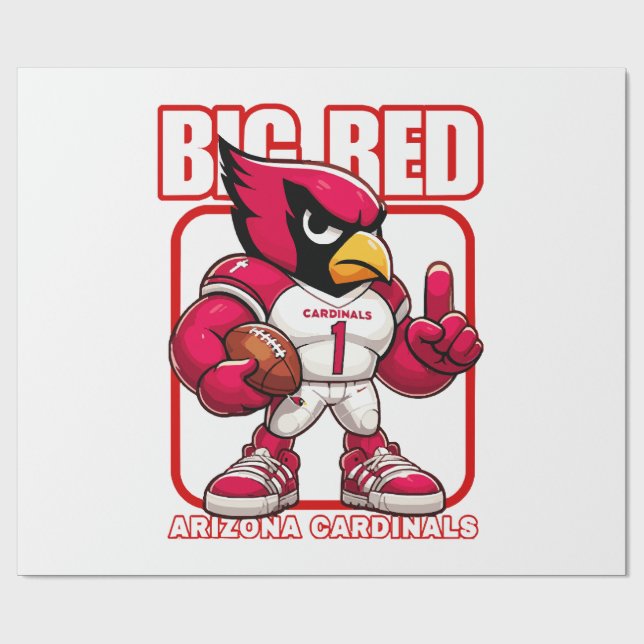 Big Red No 1 Geschenkpapier (Flach)