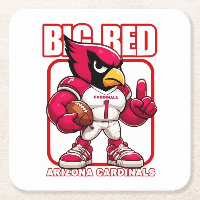 Big Red No 1 Rechteckiger Pappuntersetzer (Vorderseite)