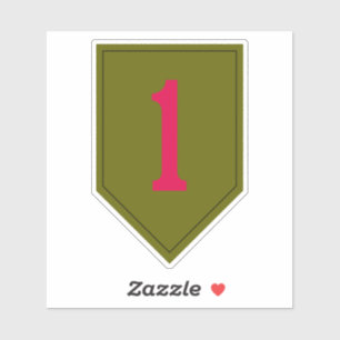 Big Red One Vinyl Cut Aufkleber