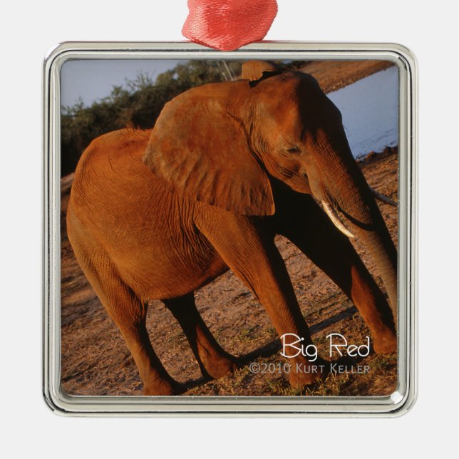 Big Red Ornament Aus Metall (Vorne)