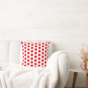 Big Red Polka Dots Handtuch Kissen