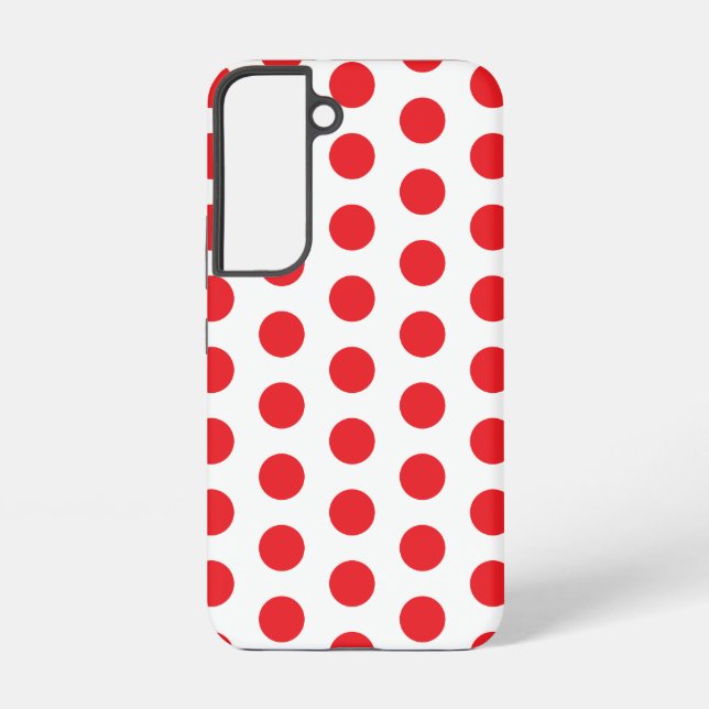 Big Red Polka Dots Handtuch Samsung Galaxy Hülle (Rückseite)