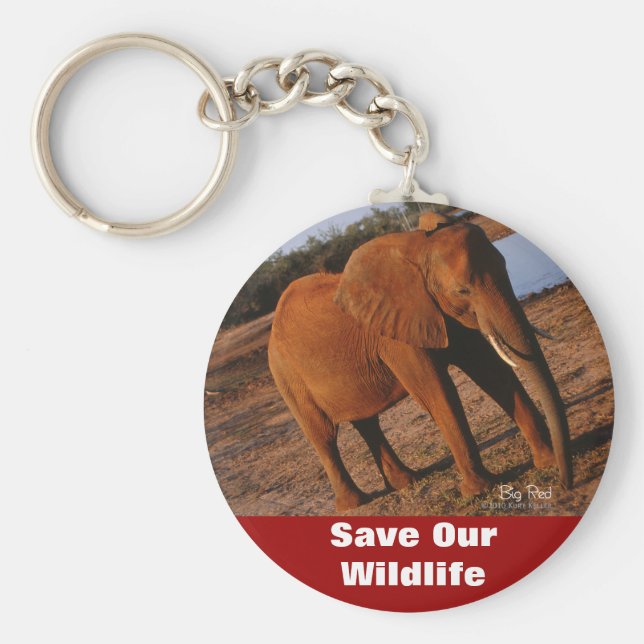 Big Red Rettete unsere Schlüsselkette im Naturschu Schlüsselanhänger (Vorne)
