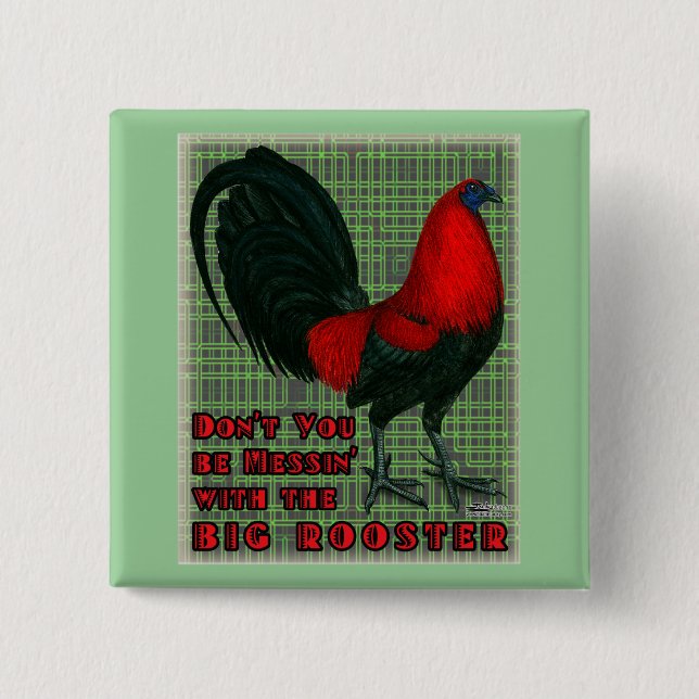 Big Red Rooster Button (Vorderseite)