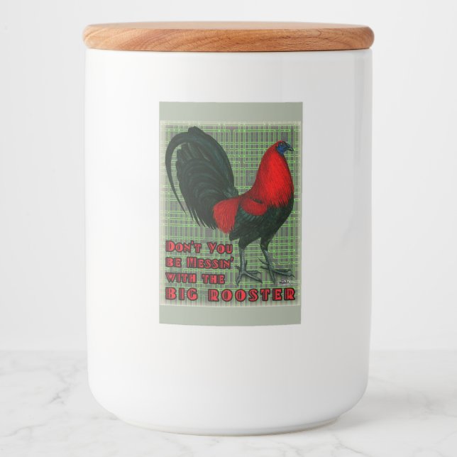 Big Red Rooster Lebensmitteletikett (Vorderseite)