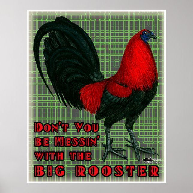 Big Red Rooster Poster (Vorne)