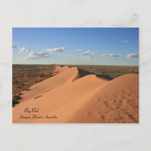 Big Red Sand Dune, Australien - Postcard Postkarte