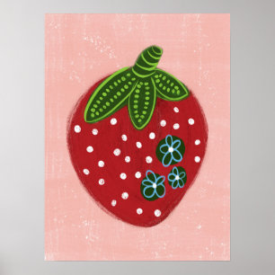 Big Red Strawberge Poster