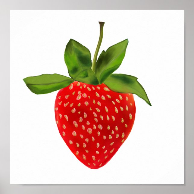 Big Red Strawberry Poster (Vorne)